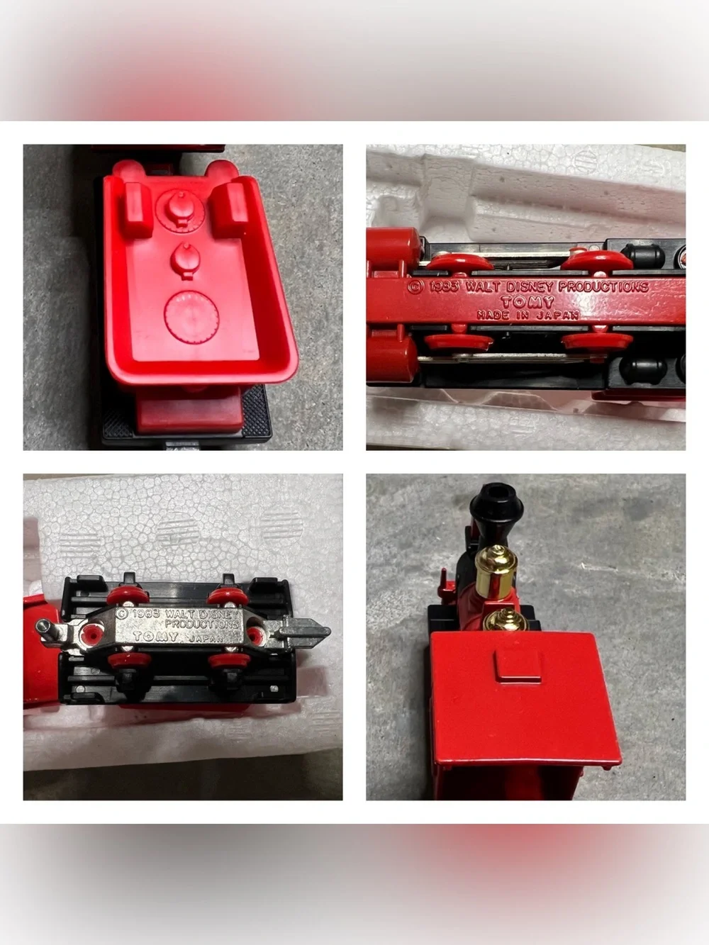 Vintage Collectible Tokyo Disneyland Western River Railroad Diecast Train Set